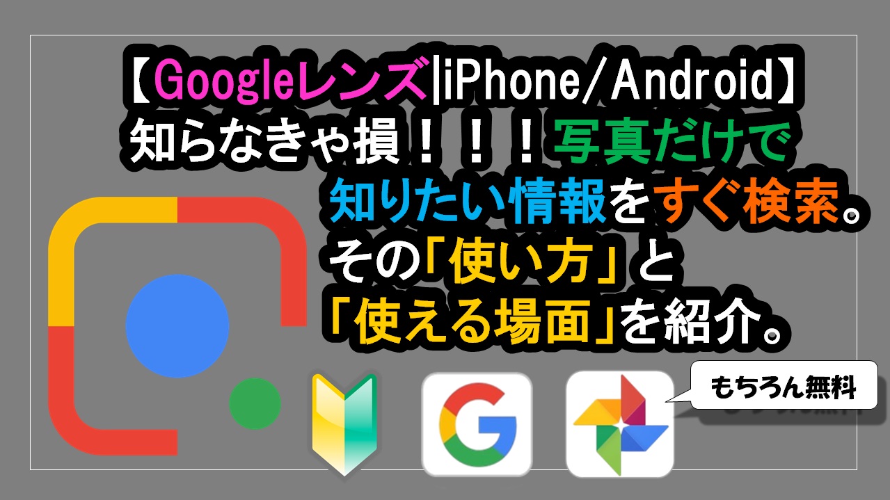 Googleレンズ 使い方と注意点 スマホカメラで撮るだけ簡単検索のやり方